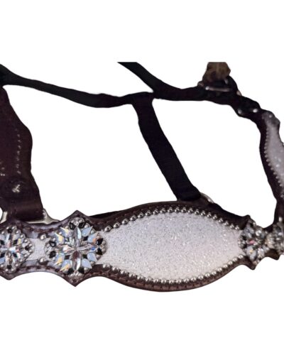 Alternative view of Rockn’ Wilsons White Chunky Glitter Bronc Halter