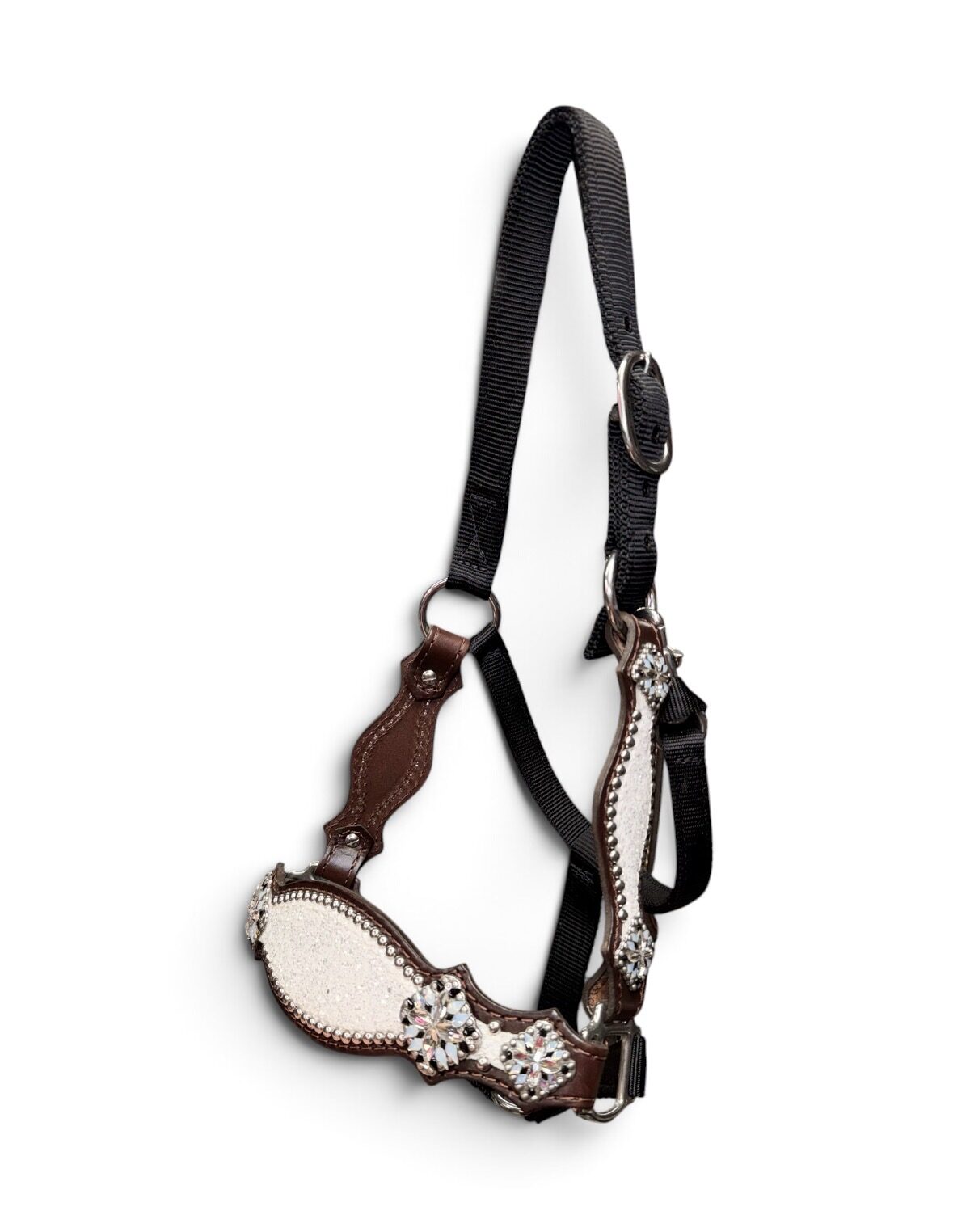 Rockn’ Wilsons White Chunky Glitter Bronc Halter