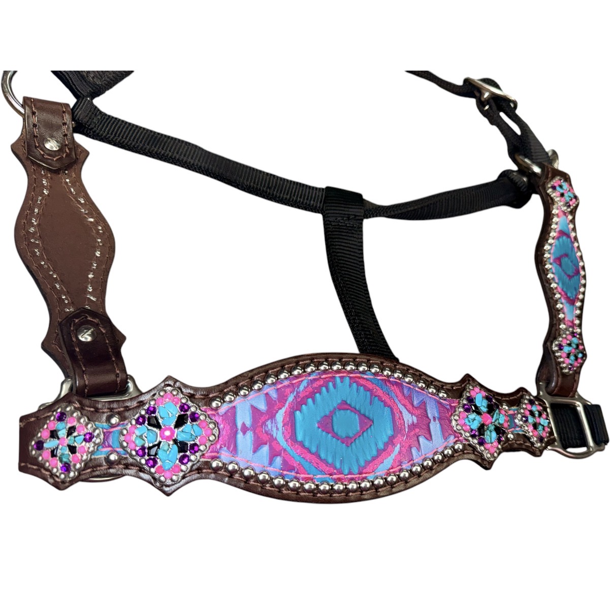 Rockn’ Wilsons Pink Aztec Bronc Halter - Image 2