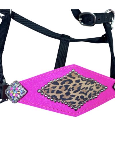 Alternative view of Rockn’ Wilsons Hot Pink & Cheetah Bronc Halter