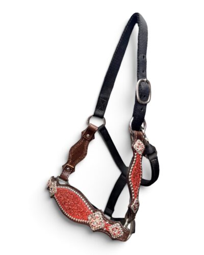 Rockn’ Wilsons Red Chunky Glitter Bronc Halter