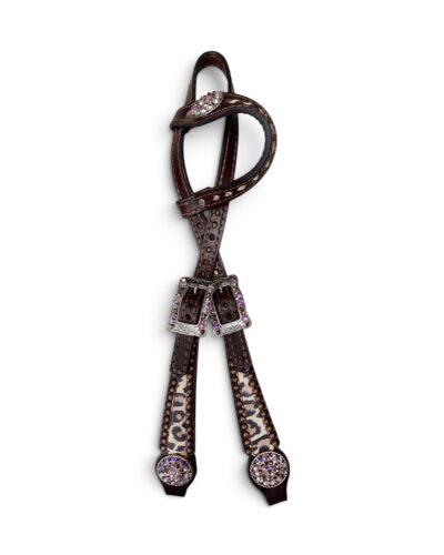 Rockn’ Wilson’s Cheetah Headstall w/ Copper Accents