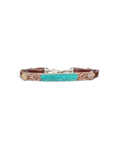 Rockn’ Wilsons Turquoise Chunky Glitter & Cheetah Wither Strap