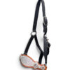 Rockn’ Wilsons Chunky Silver Glitter Bronc Halter on Chestnut Leather