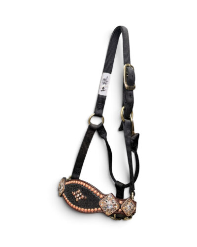Rockn’ Wilsons Black Cheetah & Bright Copper Bronc Halter
