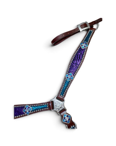 Rockn’ Wilson’s Turquoise w/ Purple Overlay Breastcollar