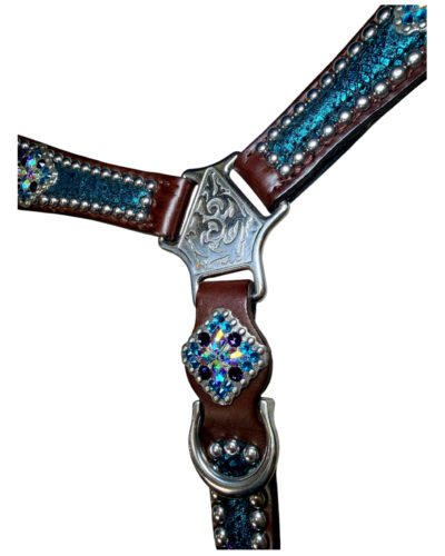 Rockn’ Wilson’s Turquoise w/ Purple Overlay Breastcollar - Image 3