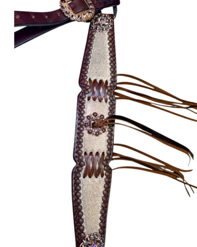 Alternative view of Rockn’ Wilsons Champagne Dazzle w/ Cross Stitch Breastcollar