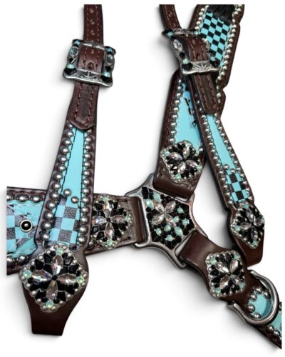 Rockn’ Wilsons Turquoise Checker & Cross Stitch - Image 3