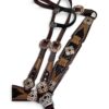 Rockn’ Wilsons Black Cheetah Over Brown with Cross Stitch