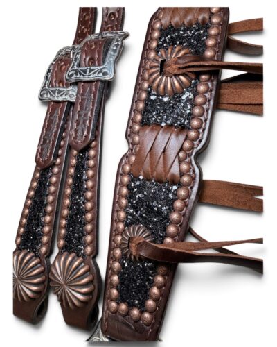 Rockn’ Wilsons Black Chunky Glitter w/ Cross Stitch - Image 3