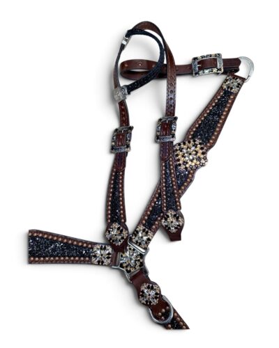 Rockn’ Wilsons Black Chunky Glitter w/ XL Conchos