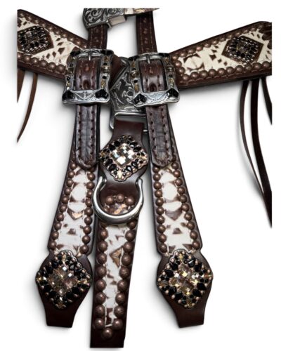 Alternative view of Rockn’ Wilsons White Laredo with Cross Stitch & Black Accents