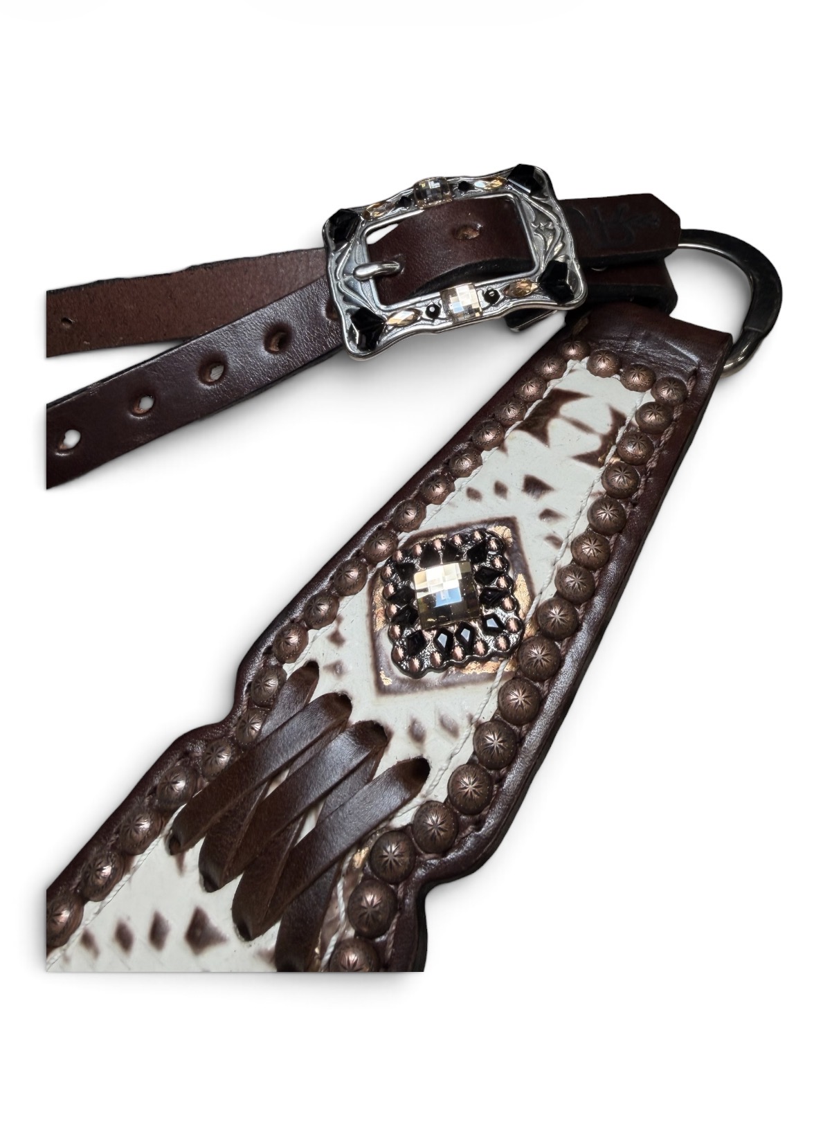 Rockn’ Wilsons White Laredo with Cross Stitch & Black Accents - Image 3
