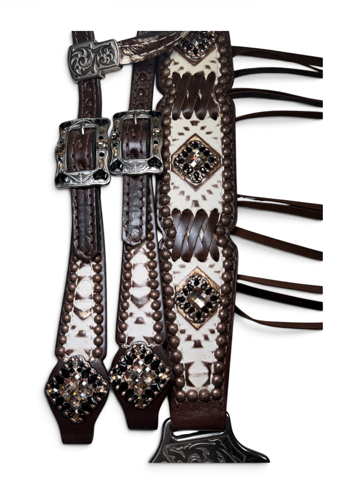 Rockn’ Wilsons White Laredo with Cross Stitch & Black Accents - Image 4