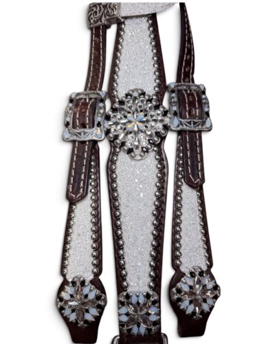 Alternative view of Rockn’ Wilsons White Chunky Glitter w/ XL Conchos
