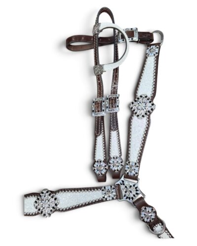 Rockn’ Wilsons White Chunky Glitter w/ XL Conchos