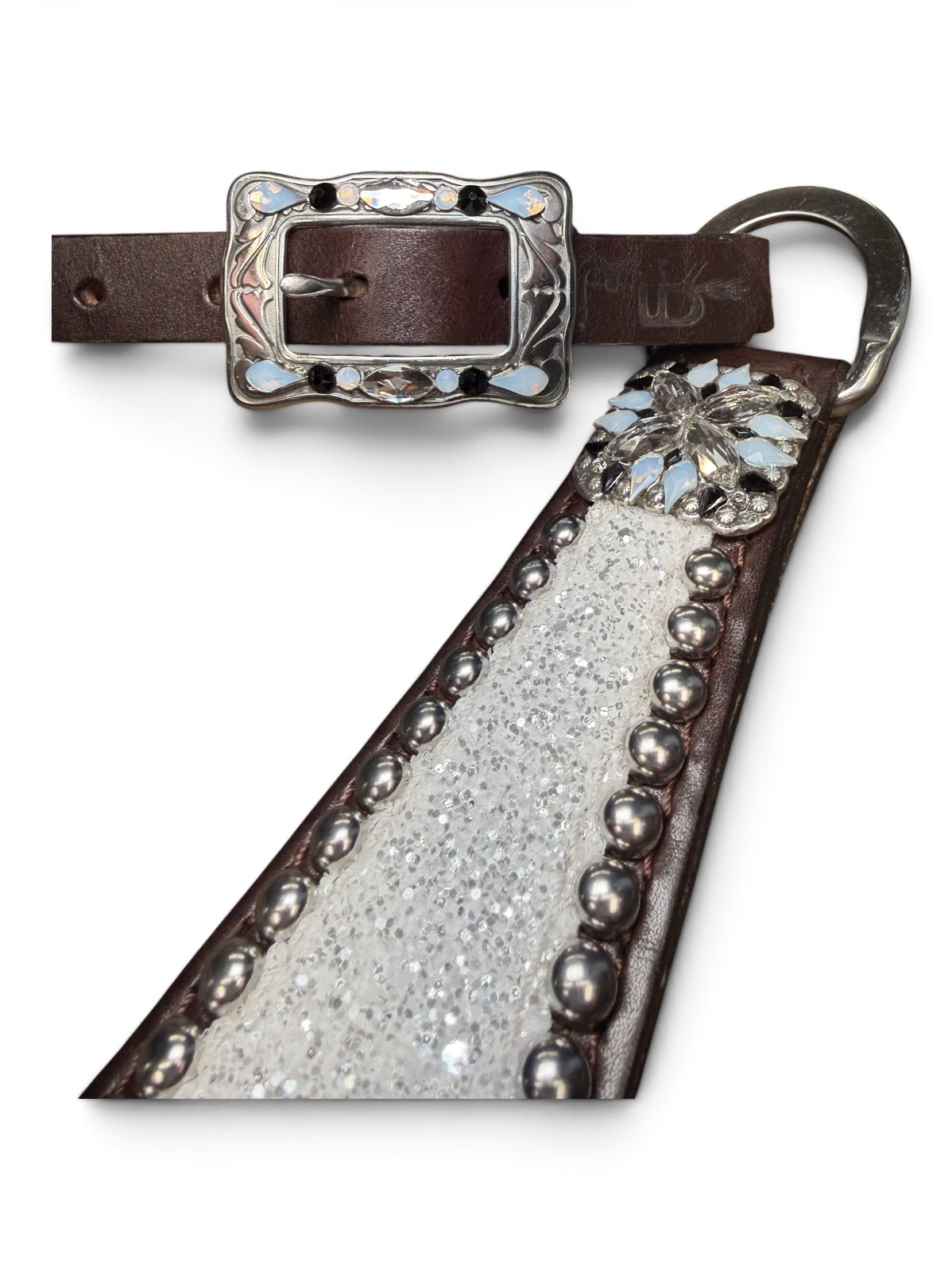 Rockn’ Wilsons White Chunky Glitter w/ XL Conchos - Image 4