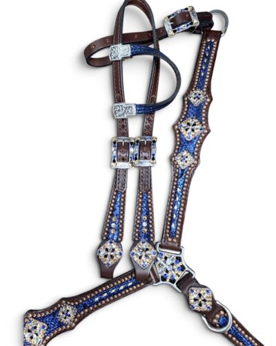 Rockn’ Wilsons Blue Mystic w/ Gold Buckstitch Accents