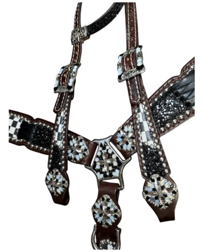 Rockn’ Wilsons Black Checker & Glitter w/ Cross Stitch - Image 3