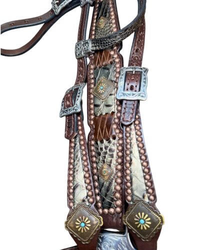 Alternative view of Rockn’ Wilsons Copper Gator w/ Cross Stitch