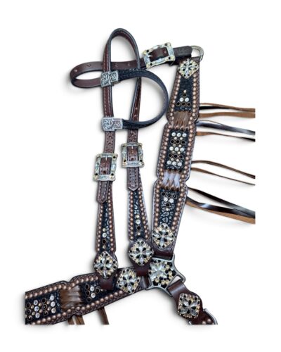 Rockn’ Wilsons Metallic Black Cheetah w/ Cross Stitch