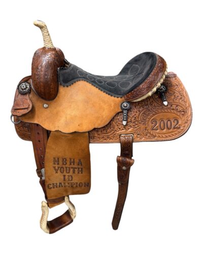 Used 14.5’’ Ammerman Trophy Barrel Saddle