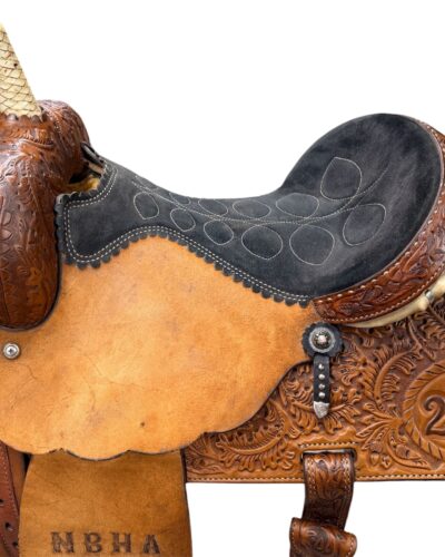 Used 14.5’’ Ammerman Trophy Barrel Saddle - Image 3