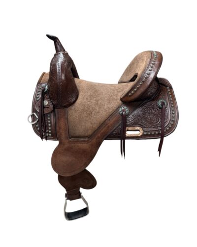 Used 14.5’’ Circle Y Tammy Fischer Remuda Treeless Barrel Saddle