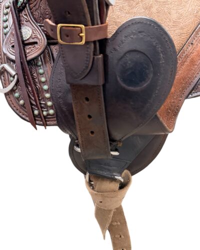 Used 14.5’’ Circle Y Tammy Fischer Remuda Treeless Barrel Saddle - Image 5