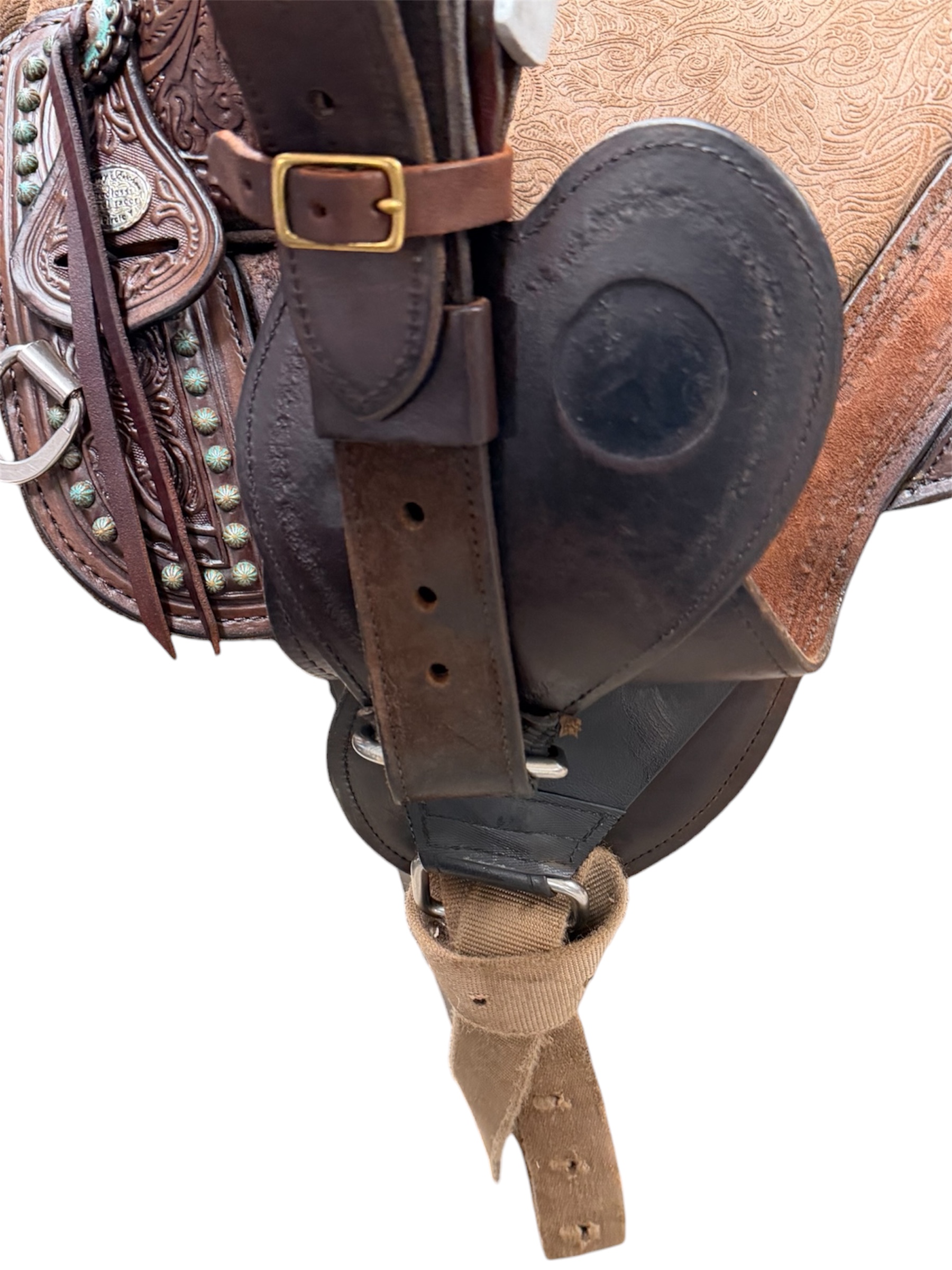 Used 14.5’’ Circle Y Tammy Fischer Remuda Treeless Barrel Saddle - Image 5