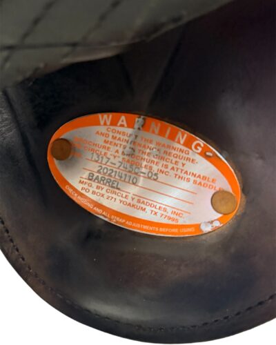Used 14.5’’ Circle Y Tammy Fischer Remuda Treeless Barrel Saddle - Image 6
