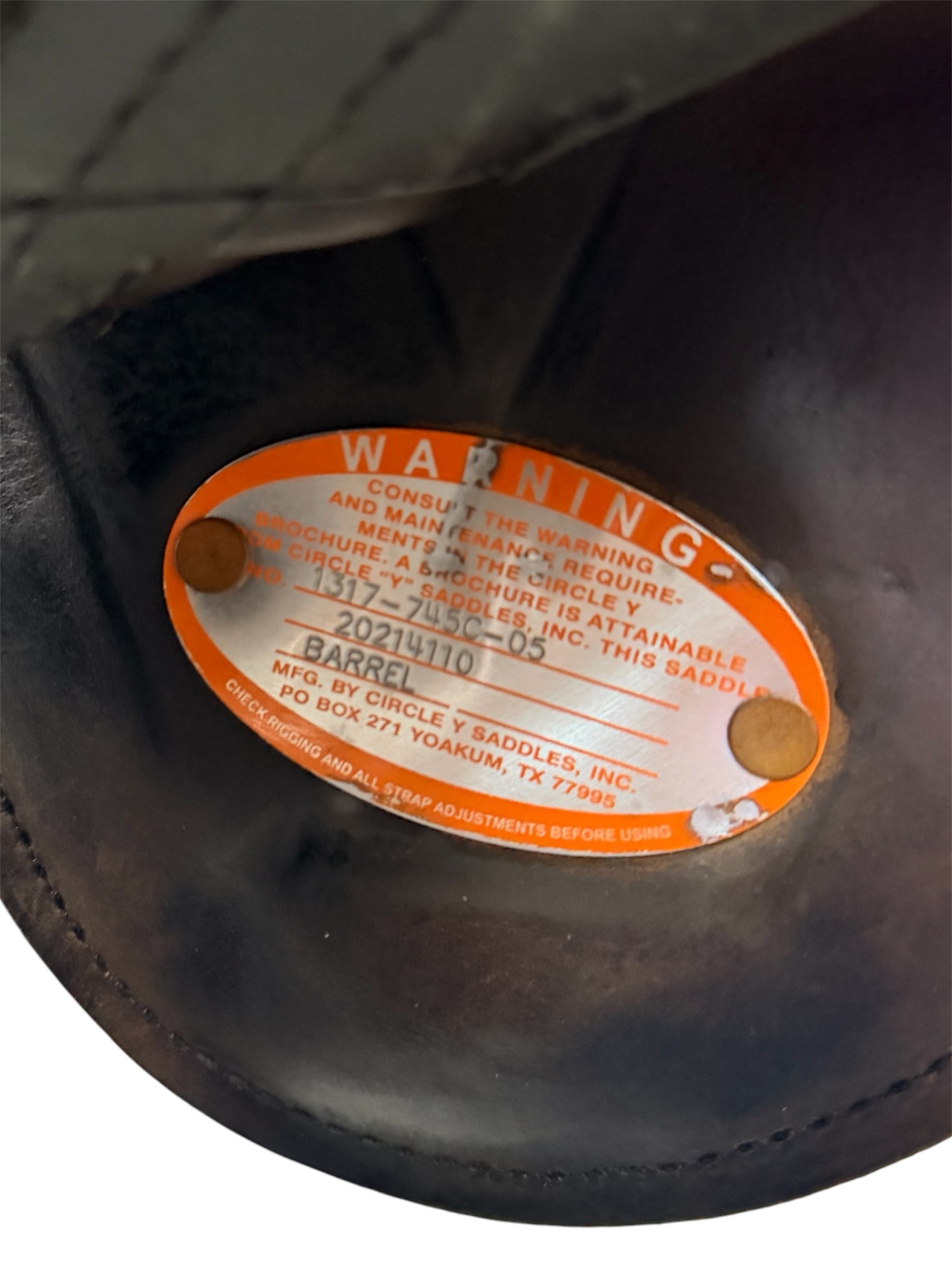 Used 14.5’’ Circle Y Tammy Fischer Remuda Treeless Barrel Saddle - Image 6