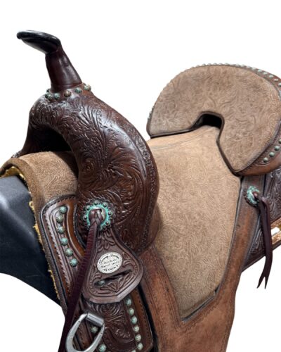 Used 14.5’’ Circle Y Tammy Fischer Remuda Treeless Barrel Saddle - Image 7
