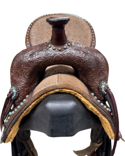 Used 14.5’’ Circle Y Tammy Fischer Remuda Treeless Barrel Saddle - Image 8