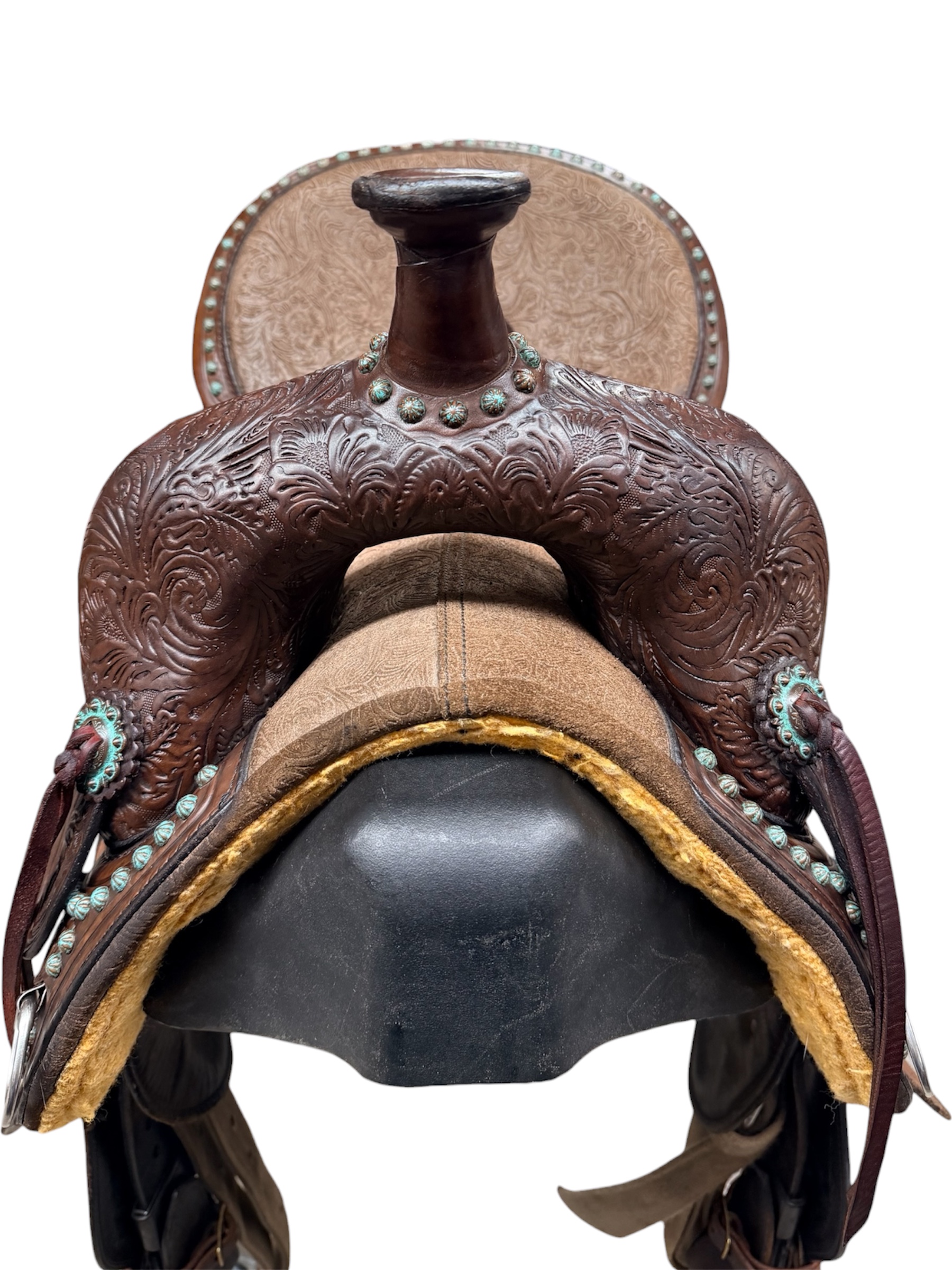 Used 14.5’’ Circle Y Tammy Fischer Remuda Treeless Barrel Saddle - Image 8