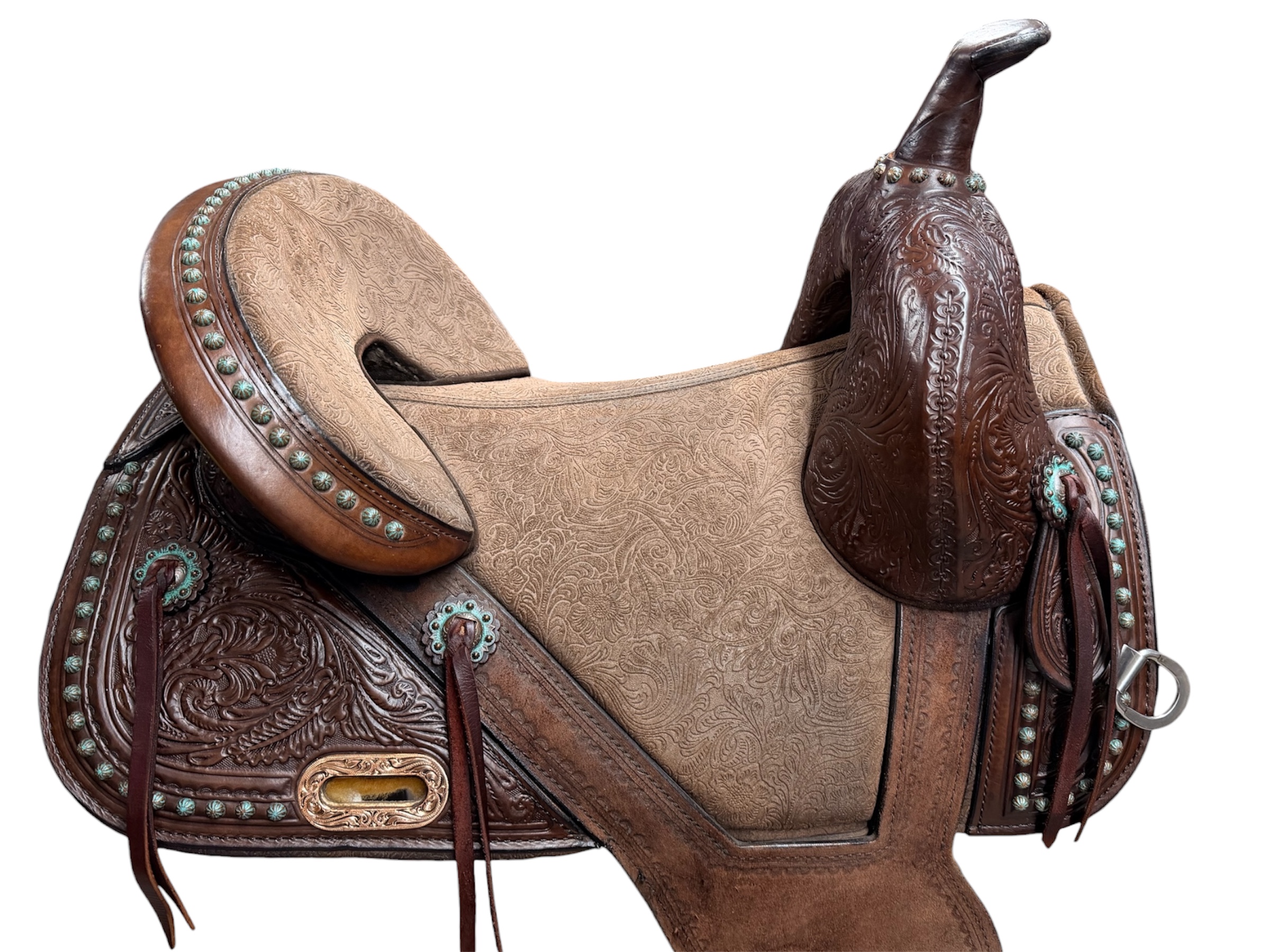 Used 14.5’’ Circle Y Tammy Fischer Remuda Treeless Barrel Saddle - Image 10