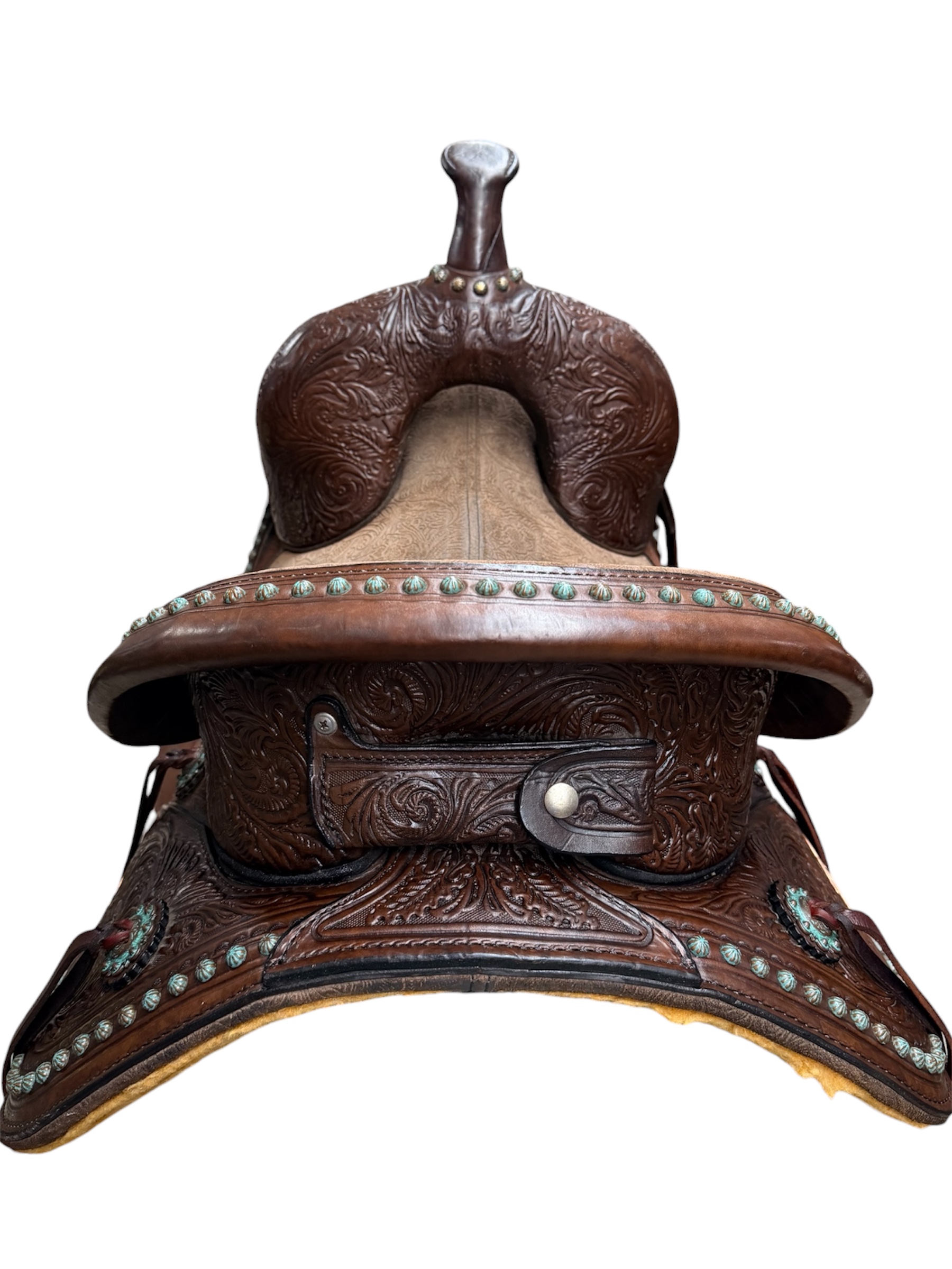 Used 14.5’’ Circle Y Tammy Fischer Remuda Treeless Barrel Saddle - Image 11