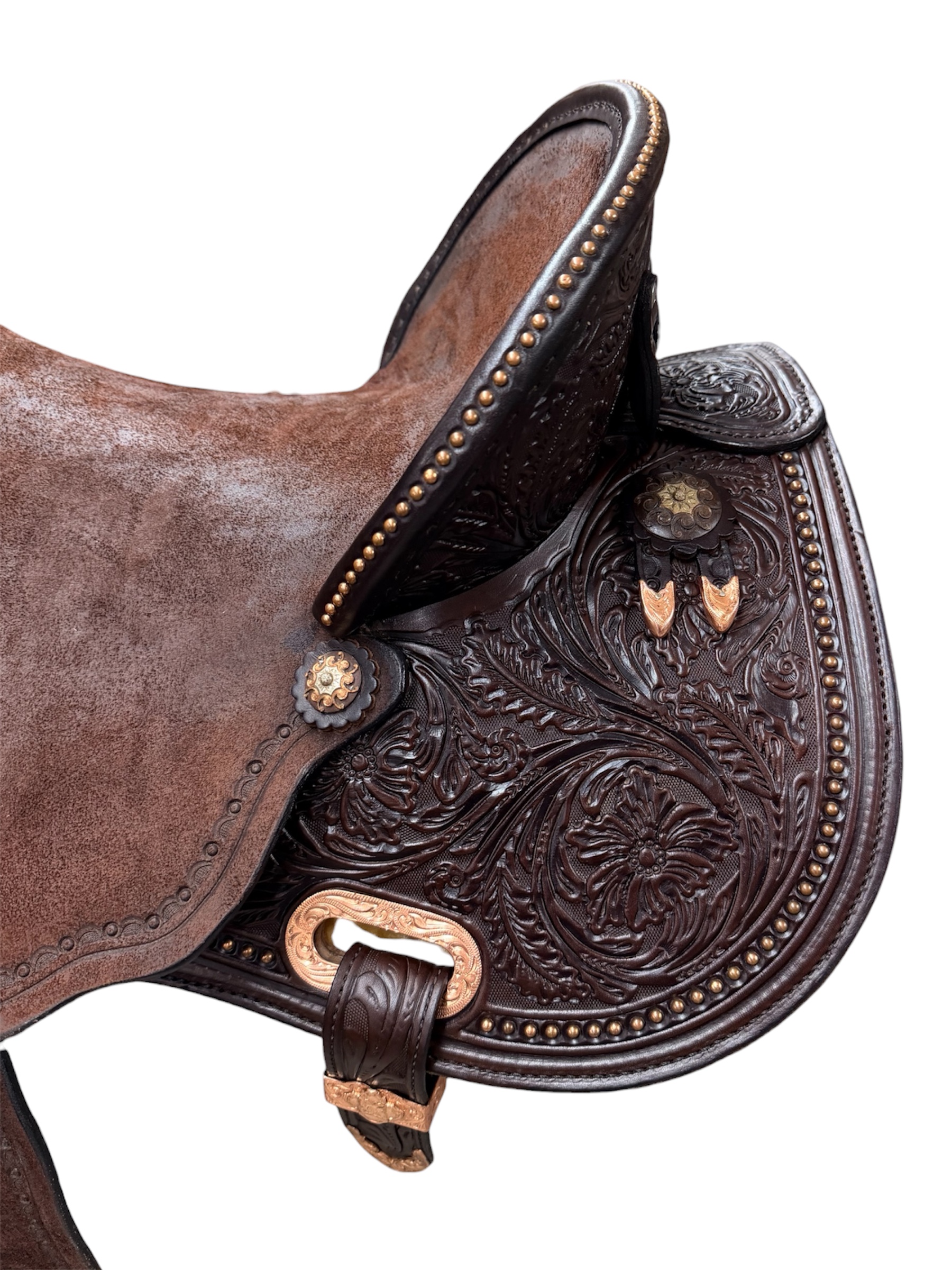 Used 14.5’’ Circle Y Martha Josey Cash Hardseat Barrel Saddle - Image 2