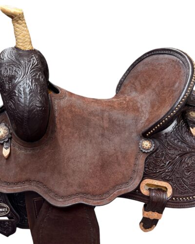 Used 14.5’’ Circle Y Martha Josey Cash Hardseat Barrel Saddle - Image 10