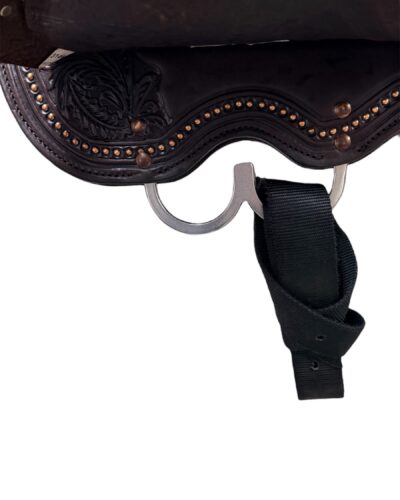 Used 14.5’’ Circle Y Martha Josey Cash Hardseat Barrel Saddle - Image 9