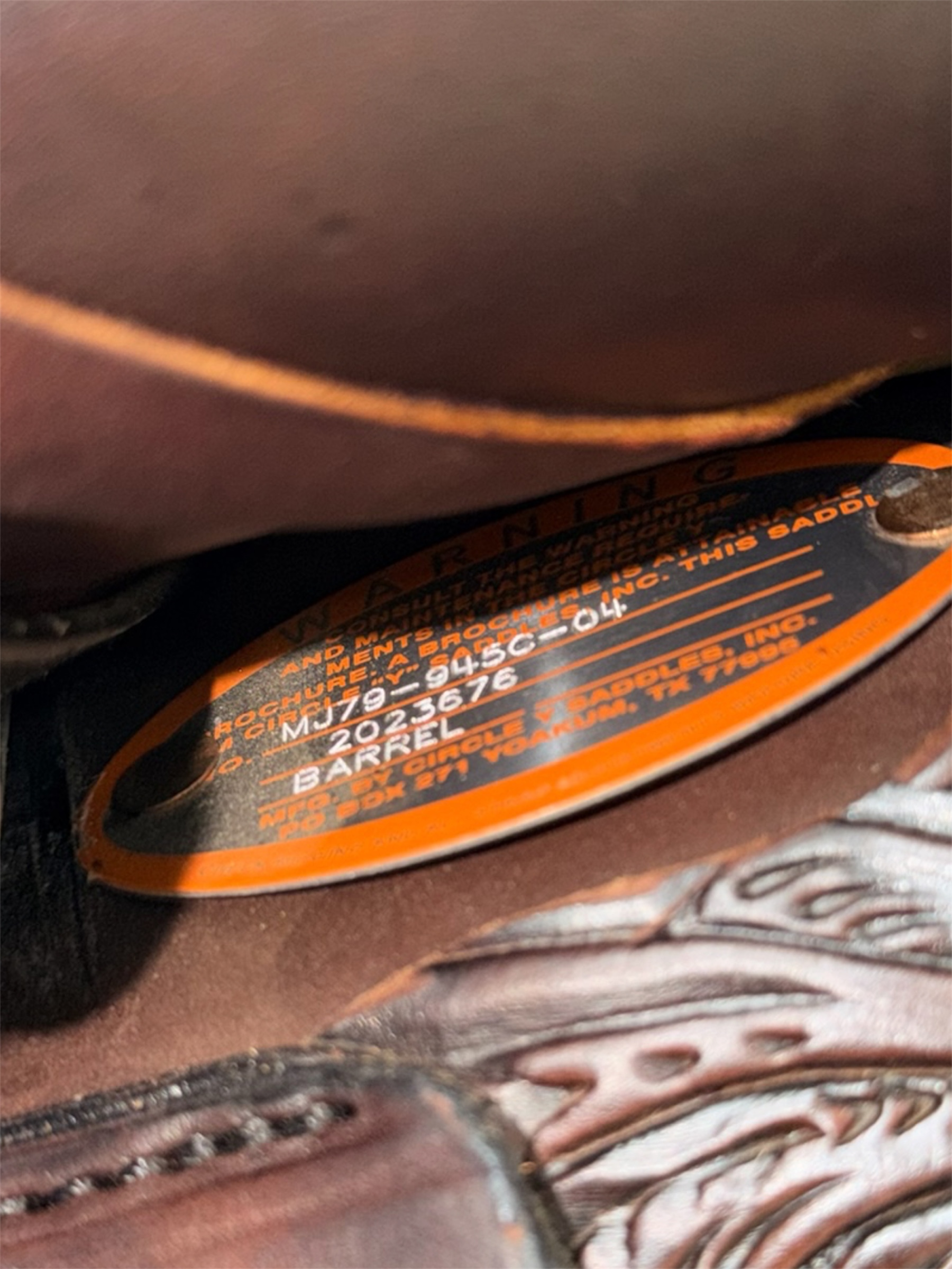 Used 14.5’’ Circle Y Martha Josey Cash Hardseat Barrel Saddle - Image 7