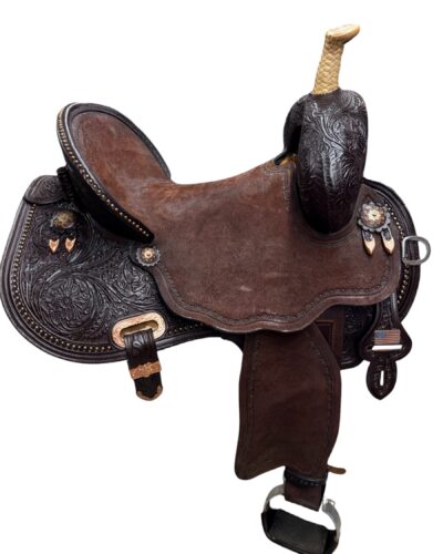 Used 14.5’’ Circle Y Martha Josey Cash Hardseat Barrel Saddle - Image 5