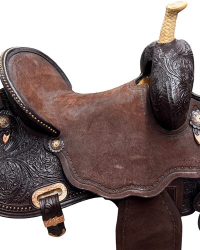 Used 14.5’’ Circle Y Martha Josey Cash Hardseat Barrel Saddle - Image 4