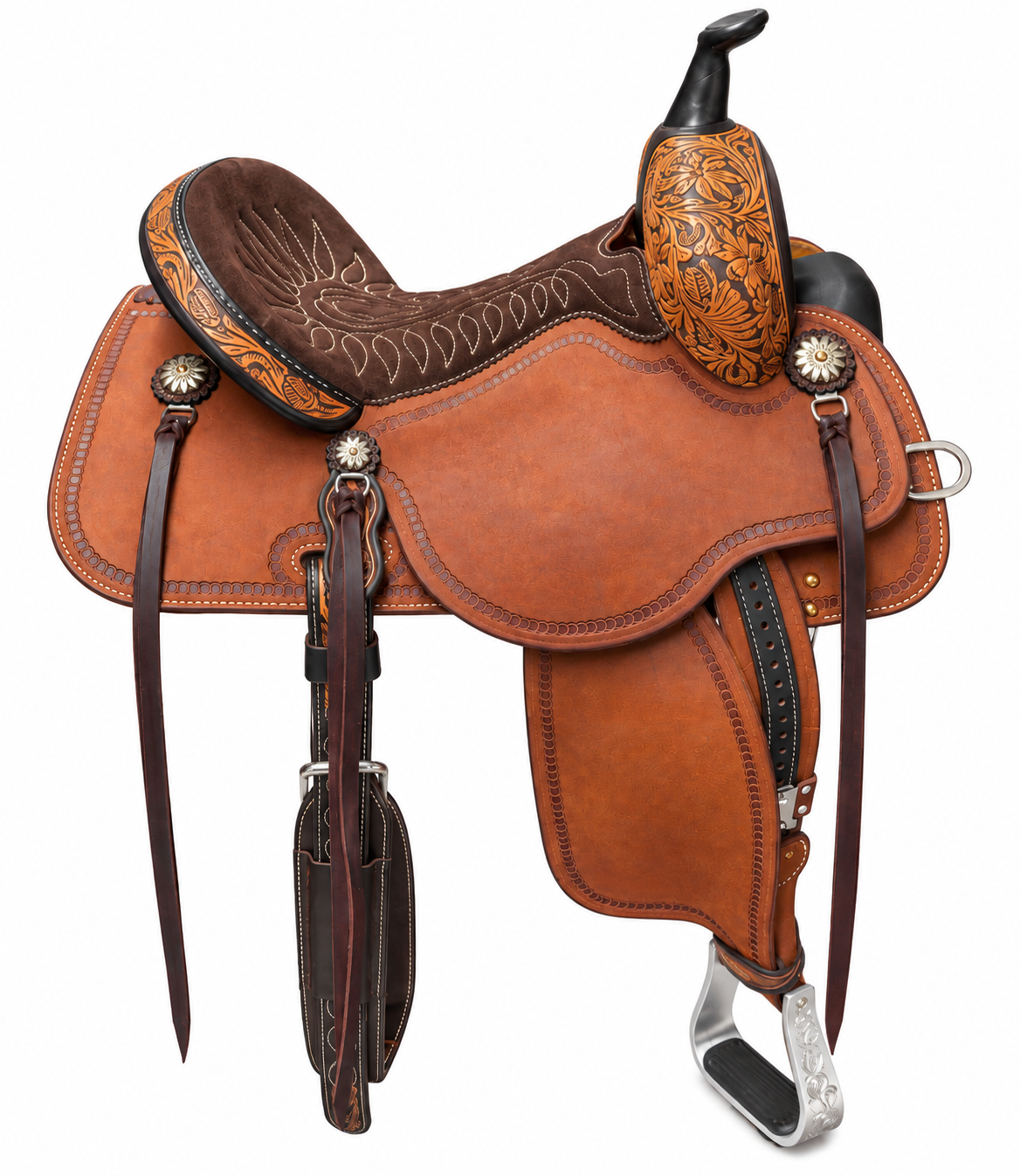 14 1/2" Martin Stringray Barrel Saddle - Image 4