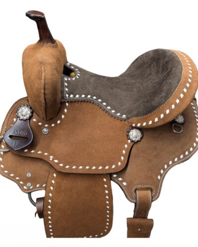 Alternative view of 12‘’ Kids Roughout Barrel Saddle
