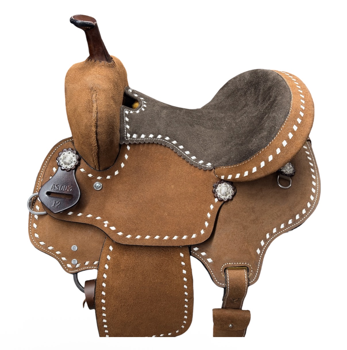 12‘’ Kids Roughout Barrel Saddle - Image 2
