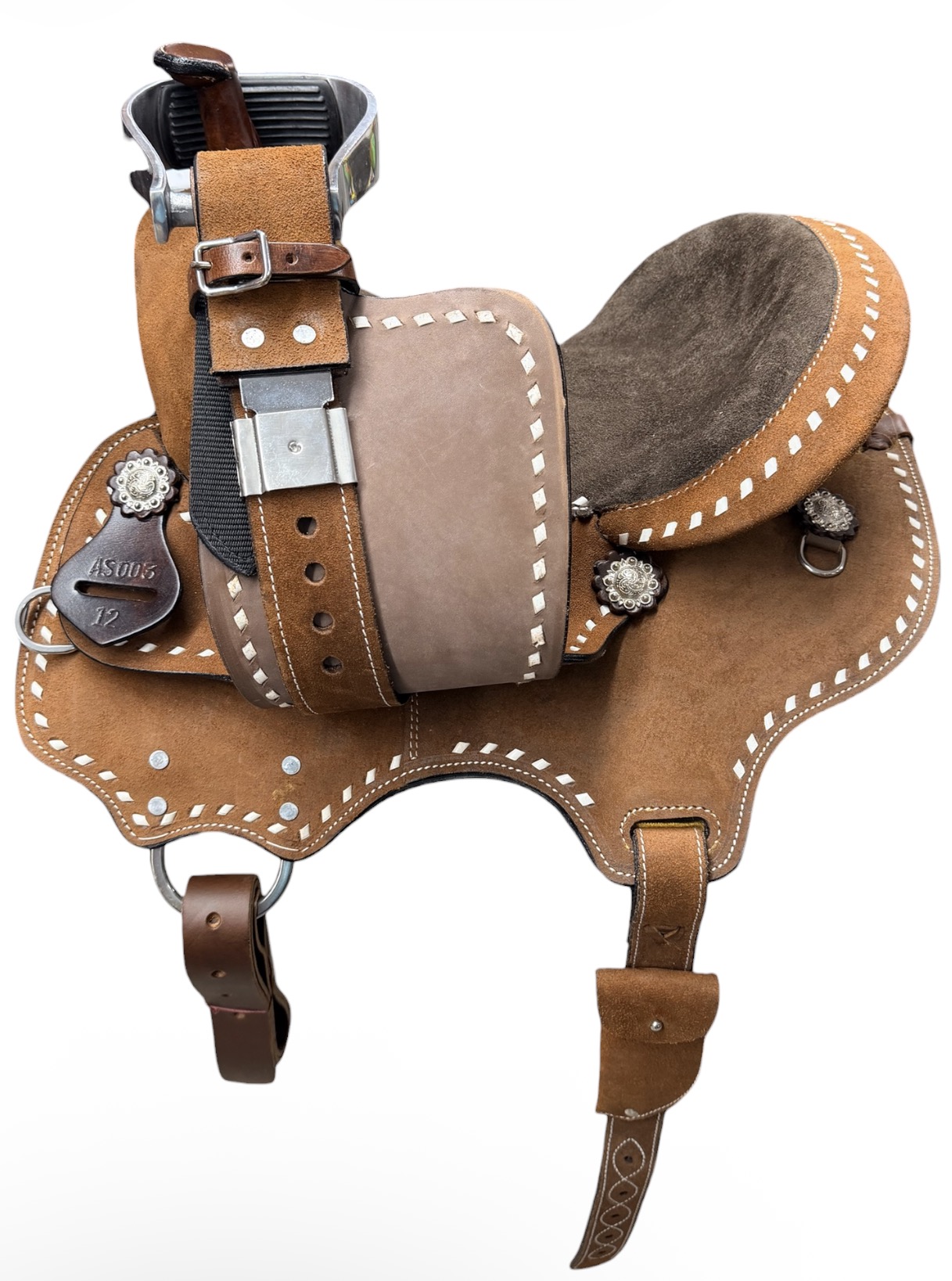 12‘’ Kids Roughout Barrel Saddle - Image 3