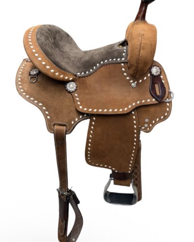 12‘’ Kids Roughout Barrel Saddle - Image 4