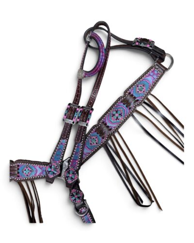 Rockn’ Wilsons Pink and Purple Aztec w/ Cross Stitch